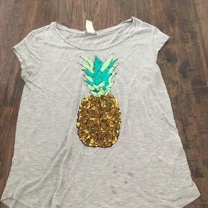 Sequin Pineapple T-Shirt